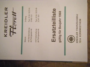 Kreidler Florett Ersatzteilliste - Bild 1 von 1