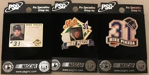 Set of 3 Mike Piazza New York Mets Collector Pins 2019 Hall of Fame - Picture 1 of 1