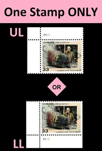 US 3338 Frederick Law Olmsted 33c plate single P1111 MNH 1999 - Picture 1 of 1