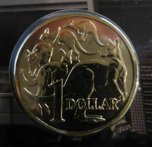 2012 moneda de un dólar australiano de $1 - Mob of Roos - Mor - Unc ex RAM juego como nuevo - Imagen 1 de 2