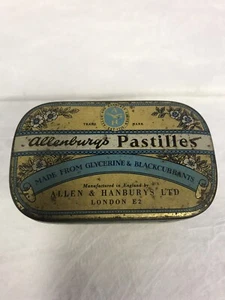 Vintage Allenbury's Pastillen 4 Unzen Blechdose London, England Sammlerstück - Bild 1 von 2