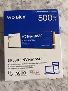 WD Blue 500GB SN580 NVMe SSD, Internal Solid State Drive - WDS500G3B0E - Picture 1 of 4