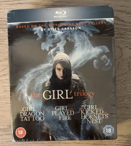 The Girl Trilogy Blu-Ray Boxset Stieg Larsson Millennium Girl Who New & Sealed - Picture 1 of 5