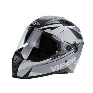 Viper RSV155 Full Face Vertex Grey Matt M Motorcycle Helmet Ex-display - Picture 1 of 4