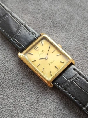 Reloj Tudor Le Royer Tank Cuerda Manual Chapado en Oro Vintage Ref 13006 638049 Foto 1 de 4
