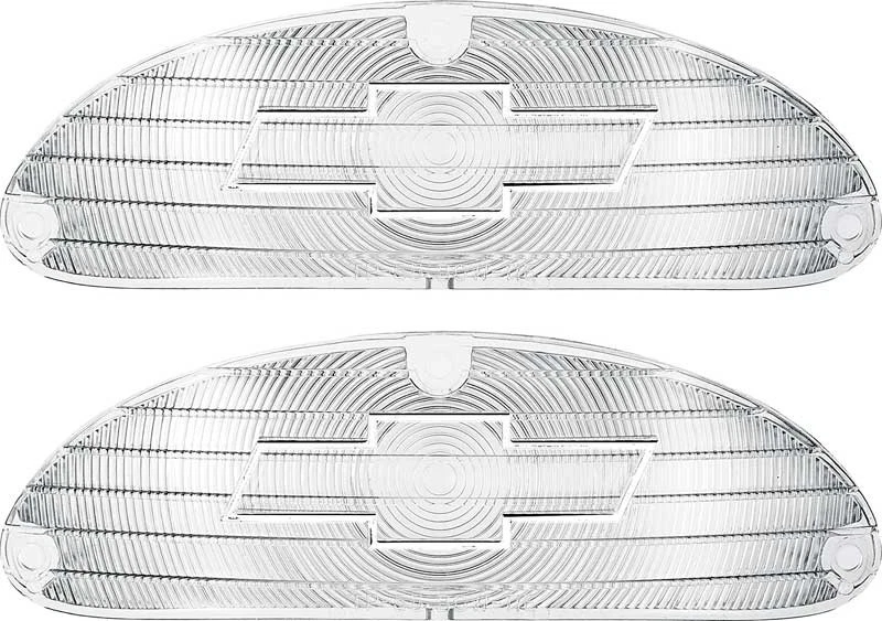 Chevrolet Bel Air 150 210 Nomad 1955; lentes de lámpara de estacionamiento con pajarita; con arco cromado Foto 1 de 1