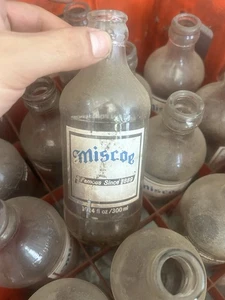 5x MISCOE Sparkling Beverage 10.14 oz empty soda bottle. 6.5" Mendon, Mass MA - Picture 1 of 3