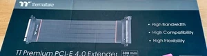 Thermaltake TT Premium PCI-E 4.0 High Speed Flexible Extender Riser Cable 300mm - Afbeelding 1 van 2