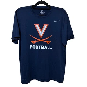 Virginia Cavaliers Nike Dri-Fit Tee Men’s XL Navy Short Sleeve NCAA - Picture 1 of 6
