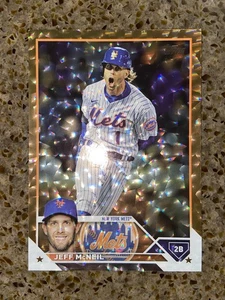 2023 Topps Orange Foil #426 Jeff McNeil #252/299 New York Mets Free Shipping - Picture 1 of 4