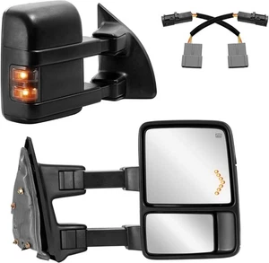 Specchietti retrovisori compatibili per Ford F250 F350 F450 F550 Super Duty Blac 1999-2007... - Foto 1 di 7