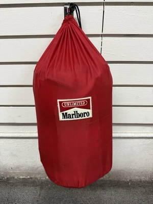 90's Vintage Marlboro Adventure Team Zero Degree Mummy Sleeping Bag Shirt Hat - Image 1 of 3