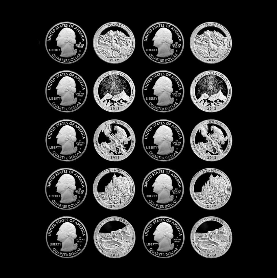 2012 S America the Beautiful National Parks ~ Silver & Clad Coins in Coin Flips - Image 1 of 1