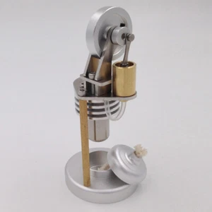Mini Hot Air Stirling Engine Model Toy Mini Vertical Cylinder Engine Generator - Picture 1 of 7