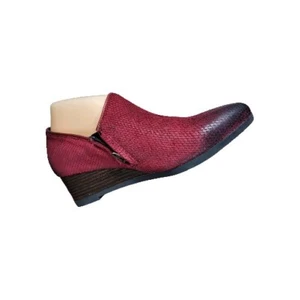 Bussola Women's Size 9 39 Ankle Boots Weyburn Willow Wedges Missouri Wine (869) - Picture 1 of 10