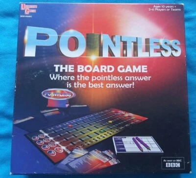 BBC Pointless The Board Game by University Games Ages Family Game 10yrs +  - Image 1 of 3