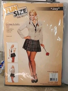 Fun Size The Movie Joy Costume Sexy School Girl Uniform Adult Size SM 90-120lb - Picture 1 of 7
