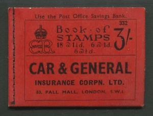 GB GEVIII Booklet BC3 (332) Series 3 Cat £120 Fine - Picture 1 of 3