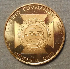 9459 Mansfield, Ohio, Mansfield Commandery Nr. 21 (KT Emblem) Tempelritter - Bild 1 von 2