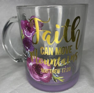 Matthew 17:20 Faith Can Move Mountains Coffee Mug - Picture 1 of 4