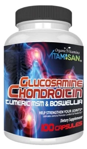 Glucosamine Chondroitin Turmeric MSM Triple Strength Joint Support 2800mg 100 c - Picture 1 of 6
