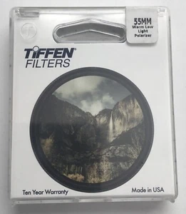 New Tiffen 55mm Warm Low Light Linear Polarizer Filter MFR #55WLLPOL - Picture 1 of 4