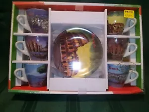 Lorenzo Espresso Cups & Saucers Italy Limoges Porcelain Service for 6 WP192 - Picture 1 of 1