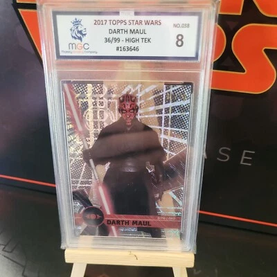 2017 Topps Star Wars High Tek  Darth Maul  36/99 MGC 8 - Image 1 of 4
