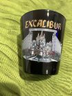 Excalibur Las Vegas Hotel & Casino shot glass- black with design on front