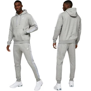 Nike Aries Mens Club Tracksuit - Pullover Hoodie - Jogger Grey - Picture 1 of 20