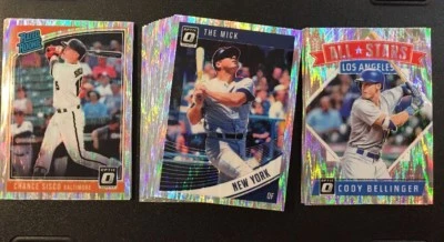 2018 Panini Donruss Optic Baseball Shock Refractor Prizm Cards Lot You Pick - Image 1 of 2