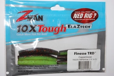 z-man zman finesse trd 2,75» естественно bouyant ned rig приманка медная - Изображение 1 из 2