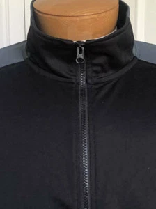 STARTER EUC schwarz & grau Langarm Full Zip Windbreaker Größe 2XL - Bild 1 von 8