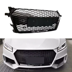For Audi TT TTS 2016-2020 Update to TTRS All Black Front Bumper Grille - Foto 1 di 5