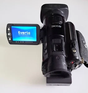 JVC 3CCD Everio 60GB HDD Full HD Video Camcorder with remote control - Picture 1 of 12