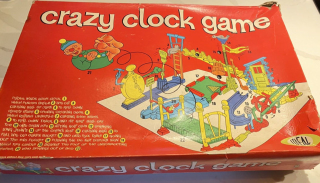 Crazy Clock Game from Ideal (1964)