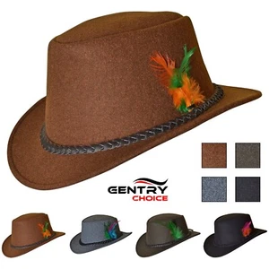 Oktoberfest Costume German Fedora Hat Bavarian Lederhosen Hat Accessories - Picture 1 of 35
