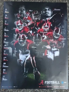 2017 Alabama Crimson Tide Football Schedule Poster Jalen Hurts, Scarborough ,& 6 - Picture 1 of 5