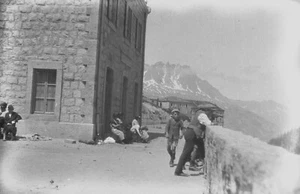 Negativo fotográfico Mer de Glace-Francia-Chamonix Valley-Hotel Mont Blanc década de 1920 - Imagen 1 de 2