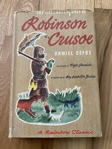 1946 LIFE & ADVENTURES OF ROBINSON CRUSOE by Daniel DeFoe Hardcover