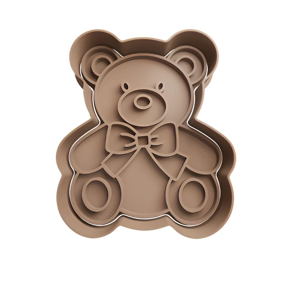 Teddy Bear Cookie Cutter & Embosser - image 1 of 1