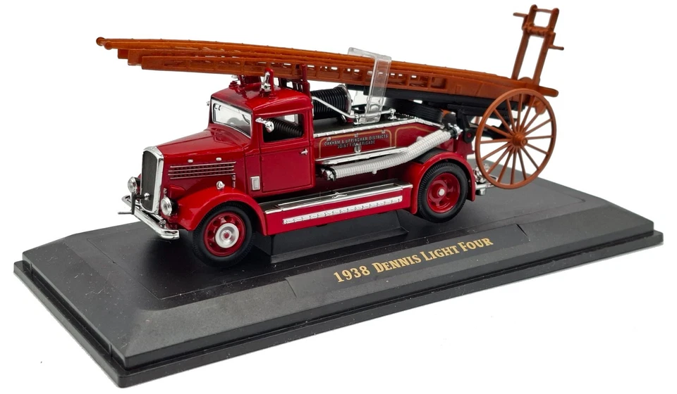 1938 Dennis Light Four Fire Engine Road Signature Series 1/43 Scale Yat Ming — 第 1/4 张图片