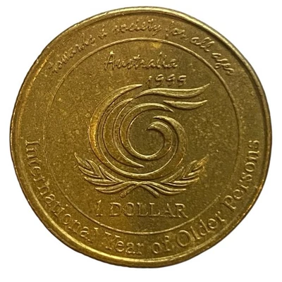 1999 Australia 1 Dollar International Year of Older Persons KM #405 Coin - Image 1 of 2