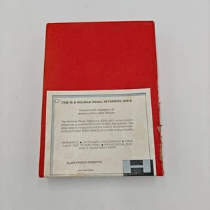 Holman KJV Regal Referenz Konkordanz Bibel - körnig schwarz Französisch Marokko - Bild 1 von 7