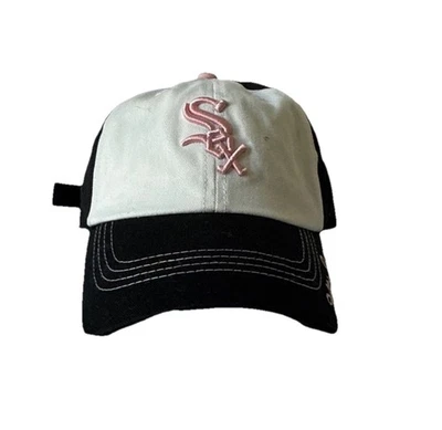 Novo Chapéu Feminino Favorito dos Fãs Rosa Chicago White Sox StrapBack - Imagem 1 de 4