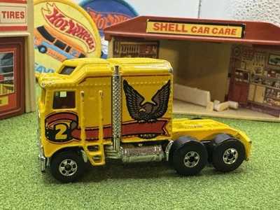 1982 Hot Wheels Thunder Roller Kenworth K10 желтый No3924 Гонконг полукабина установка - Изображение 1 из 4