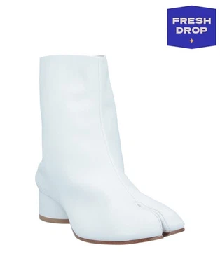 PVP €1080 MAISON MARGIELA Botines de Cuero US8 UK5 EU38 Tabi Hecho en Italia Foto 1 de 4