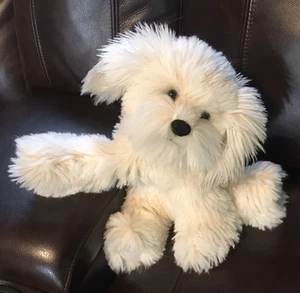 Gund Dreyfus 14” Plush Fluffy Shaggy White Dog 13030 Retired Long Hair Soft - Picture 1 of 12