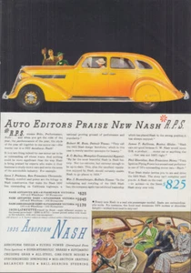 Auto Editors Praise new Aeroform Nash ad 1935 T - Picture 1 of 1