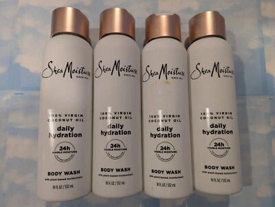 LOTE (4) JABÓN CORPORAL HIDRATACIÓN DIARIA ACEITE DE COCO 100% VIRGEN HIDRATACIÓN KARITÉ 18 FL OZ Foto 1 de 2